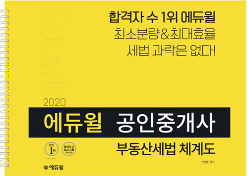 2020 에듀윌 공인중개사 부동산세법 체계도 (스프링)