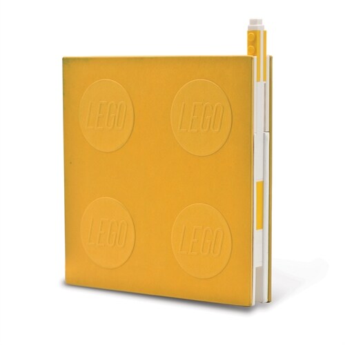 Lego 2.0 Locking Notebook with Gel Pen - Yellow (Other)