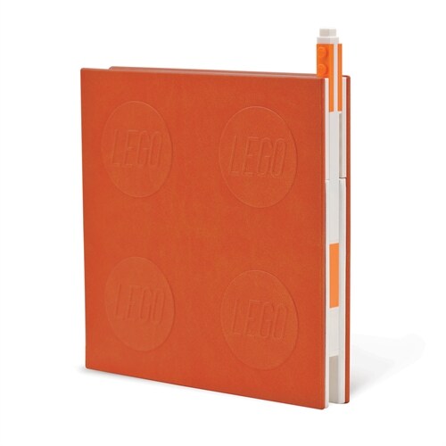 Lego 2.0 Locking Notebook with Gel Pen - Orange (Other)