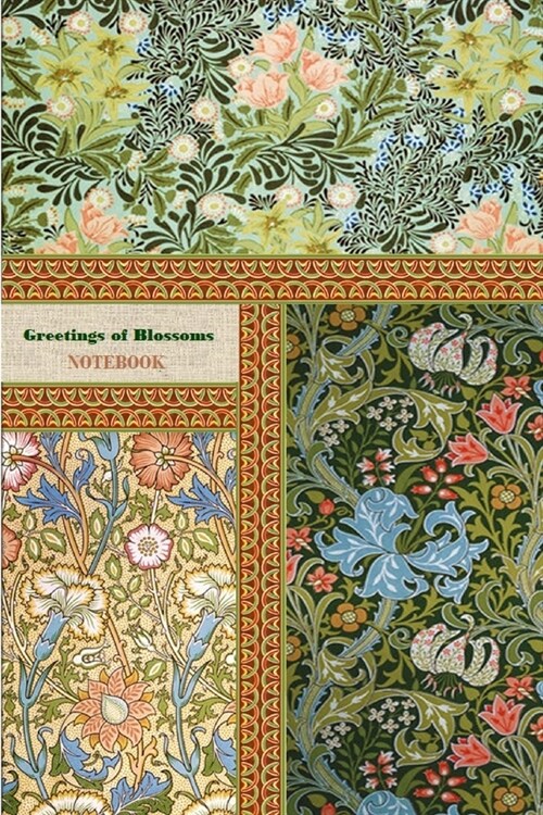 Greetings of Blossoms NOTEBOOK [ruled Notebook/Journal/Diary to write in, 60 sheets, Medium Size (A5) 6x9 inches] (Paperback)