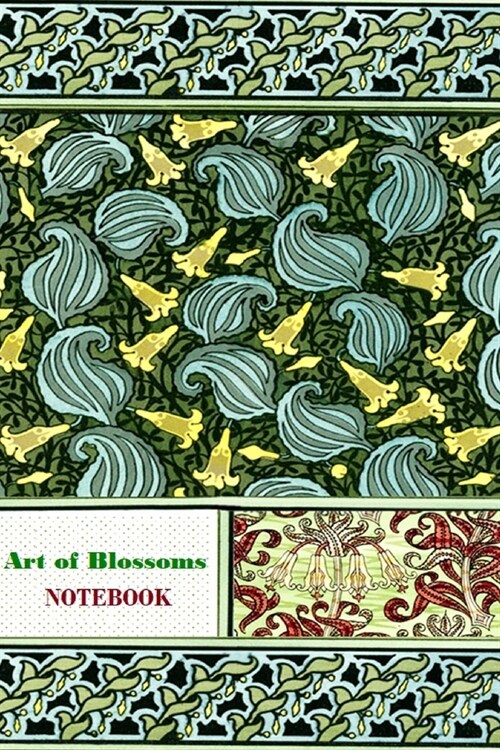 Art of Blossoms NOTEBOOK [ruled Notebook/Journal/Diary to write in, 60 sheets, Medium Size (A5) 6x9 inches] (Paperback)