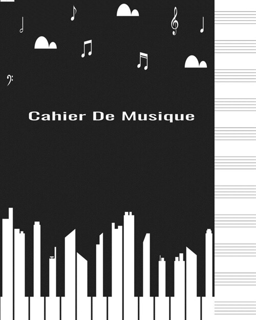 Cahier de Musique: Cahier de partitions - Papier manuscrit - 12 port?s par page, 60 pages, 20,32 x 25,4 cm / Piano / Fl?e ?bec / guita (Paperback)