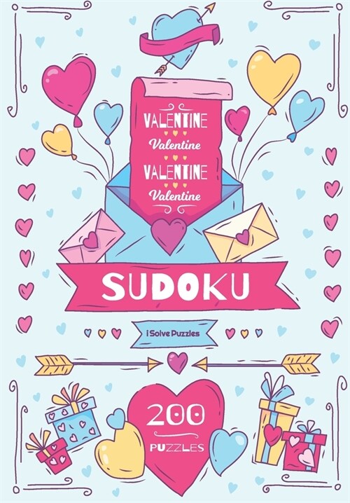 Valentine Sudoku: 200 Challenging Sudoku Puzzles (Extra Large Print) (Paperback)