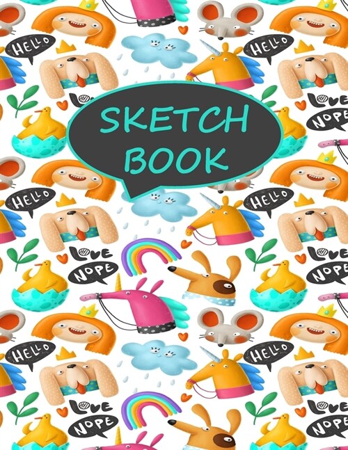 Sketch Book: Princess, Dogs, Unicorns And More (Paperback)