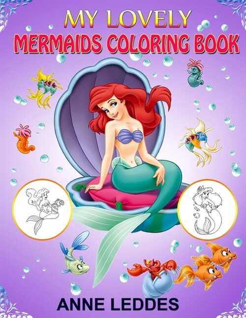 My Lovely Mermaids Coloring Book: A Coloring Book for Girls (Paperback)