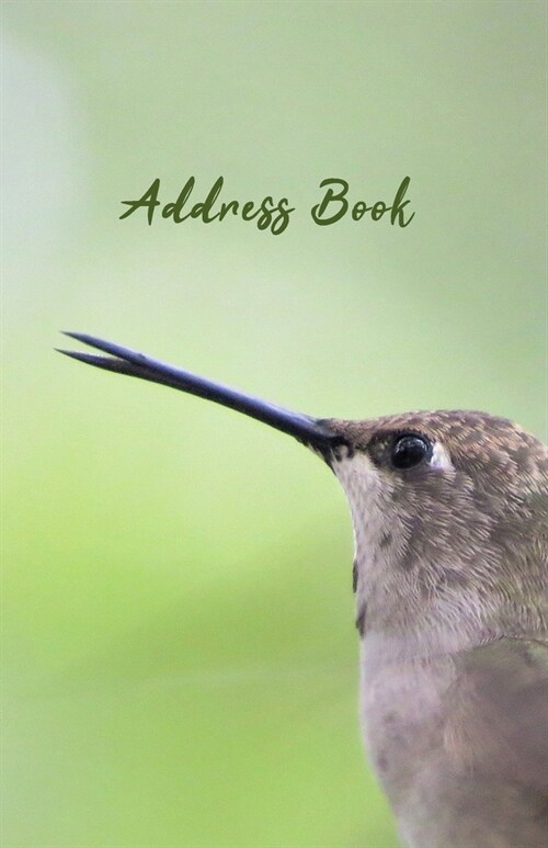 Address Book: Hummingbird Design, Book for Contacts Address and Phone Numbers with Tabs (Paperback)