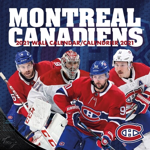 Montreal Canadiens - Bilingual 2021 12x12 Team Wall Calendar (Wall)