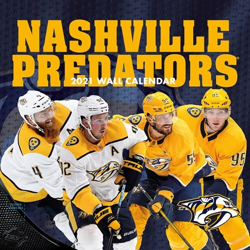 Nashville Predators 2021 12x12 Team Wall Calendar (Wall)