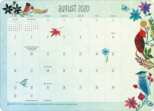 Geninne Zlatkis 2020-2021 Desk Pad Calendar (Desk)