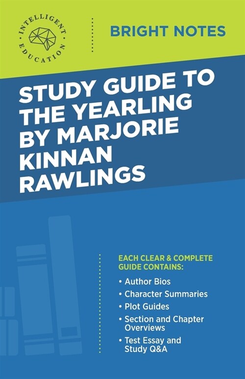 Study Guide to The Yearling by Marjorie Kinnan Rawlings (Paperback, 3)