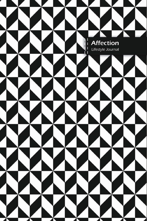 Affection Lifestyle Journal, Blank Write-in Notebook, Dotted Lines, Wide Ruled, Size (A5) 6 x 9 In (Black) (Paperback)