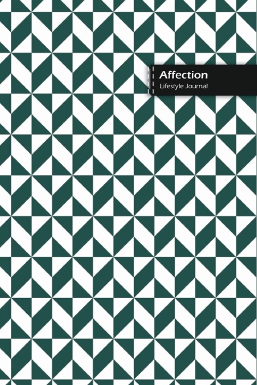 Affection Lifestyle Journal, Blank Write-in Notebook, Dotted Lines, Wide Ruled, Size (A5) 6 x 9 In (Olive Green) (Paperback)