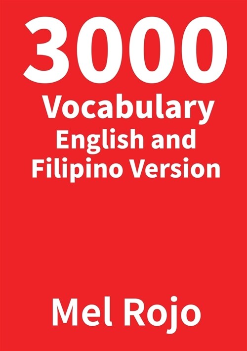3000 Vocabulary English and Filipino Version (Paperback)