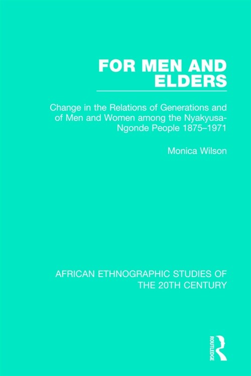 For Men and Elders (Paperback)