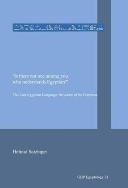 Is there not one among you who understands Egyptian? : he Late Egyptian Language: Structure of its Grammar (Paperback)