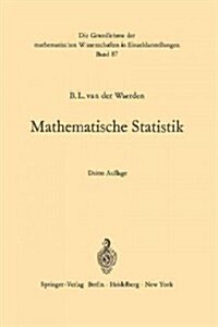 Mathematische Statistik (Paperback, 3, 3. Aufl. 1971.)