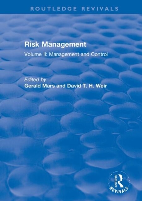 Risk Management : Volume II: Management and Control (Paperback)