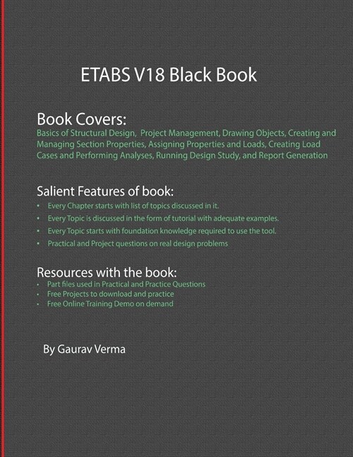 ETABS V18 Black Book (Paperback)