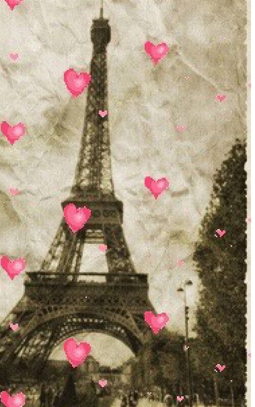 paris Eiffel Tower pink hearts Vintage creative blank page journal: paris Eiffel Tower pink hearts Vintage creative blank page journal (Hardcover)