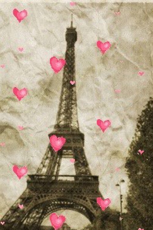 paris Eiffel Tower pink hearts Vintage creative blank page journal: paris Eiffel Tower pink hearts Vintage creative blank page journal (Paperback)