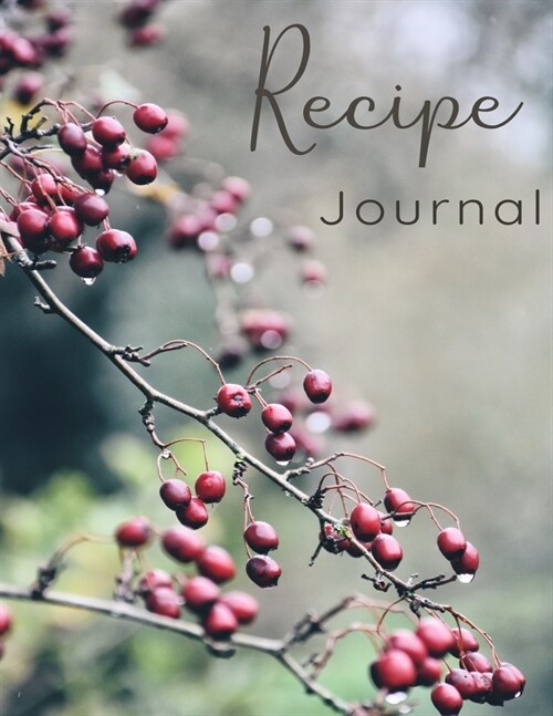 Recipe Journal: Pretty Blank Recipe Book To Write In - Big Empty Two Page Custom Cook Book Journal (Paperback)