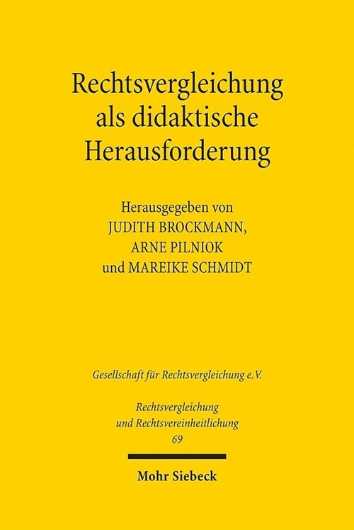 Rechtsvergleichung ALS Didaktische Herausforderung (Paperback)