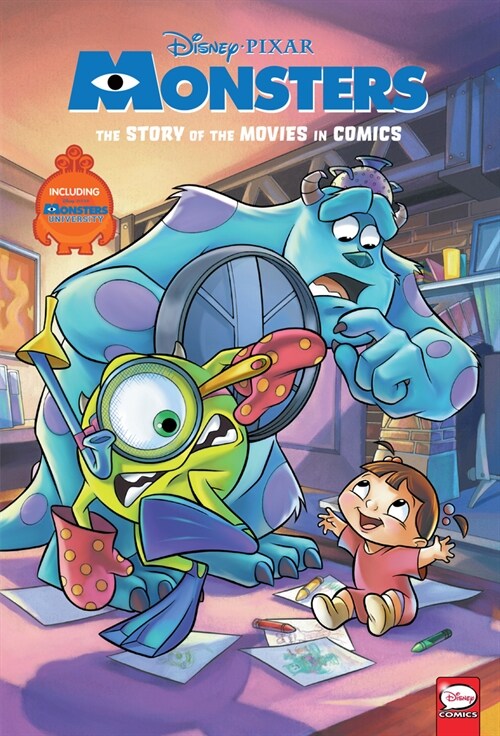 Disney/Pixar Monsters Inc. and Monsters University: The Story of the Movies in Comics (Hardcover)