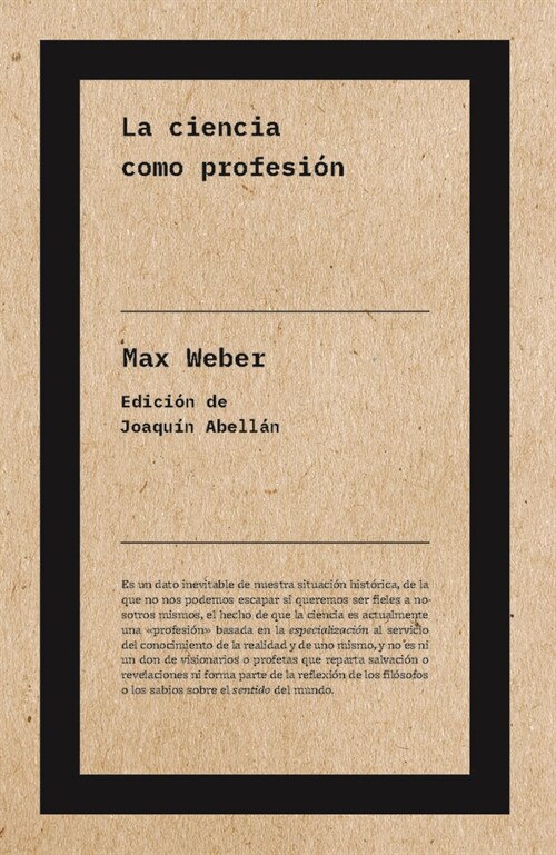CIENCIA COMO PROFESION,LA NE (Paperback)