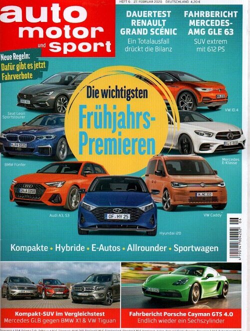 Auto Motor + Sport (격주간 독일판): 2020년 02월 27일