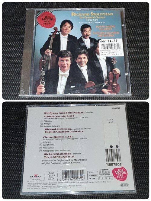 [중고] [수입] Mozart - Clarinet Concerto, Clarinet Quintet / Richard Stoltzman, Tokyo String Quartet