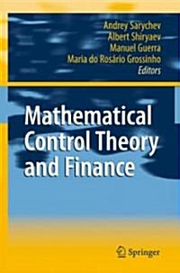 Mathematical Control Theory and Finance (Hardcover)