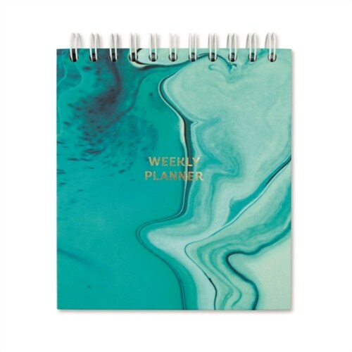Aqua Marine Square Weekly Planner (Notebook / Blank book)
