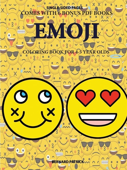 Coloring Book for 4-5 Year Olds (Emoji) (Paperback)