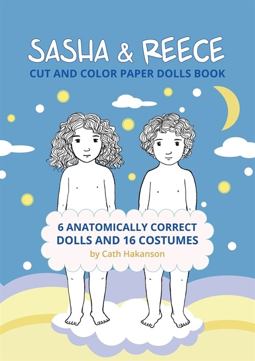 Sasha and Reece: Cut and Color Paper Dolls Book (Paperback)