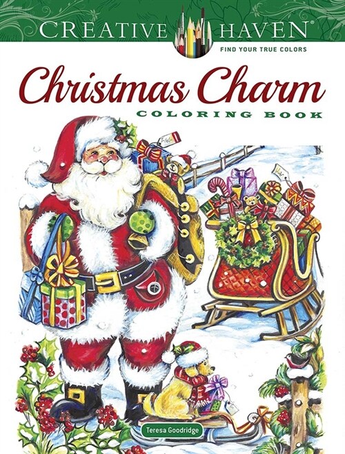 Creative Haven Christmas Charm Coloring Book (Paperback)