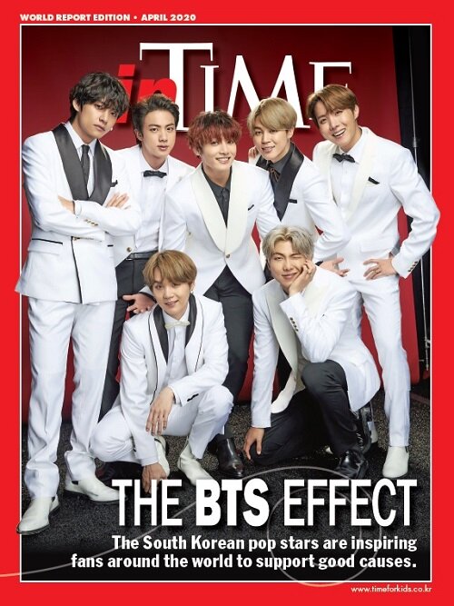 TIME for Kids (월간 Korean Ed.) (영문판): 2020년 4월호 BTS (방탄소년단) 커버, 기사수록 - 4 단계 World Report Edition