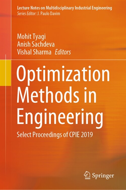 Optimization Methods in Engineering: Select Proceedings of Cpie 2019 (Hardcover, 2021)