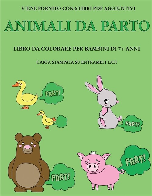 Libro da colorare per bambini di 7+ anni (Animali Da Parto): Questo libro contiene 40 pagine a colori senza stress progettate per ridurre la frustrazi (Paperback)