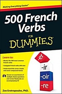 500 French Verbs for Dummies (Paperback)