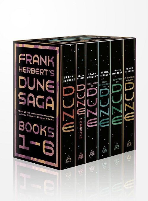 Frank Herberts Dune Saga 6-Book Boxed Set: Dune, Dune Messiah, Children of Dune, God Emperor of Dune, Heretics of Dune, and Chapterhouse: Dune (Paperback)