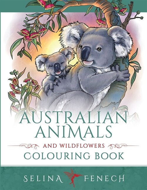 Australian Animals and Wildflowers Colouring Book (Paperback)