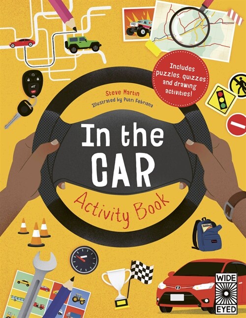 In the Car Activity Book : Includes Puzzles, Quizzes and Drawing Activities! (Paperback)