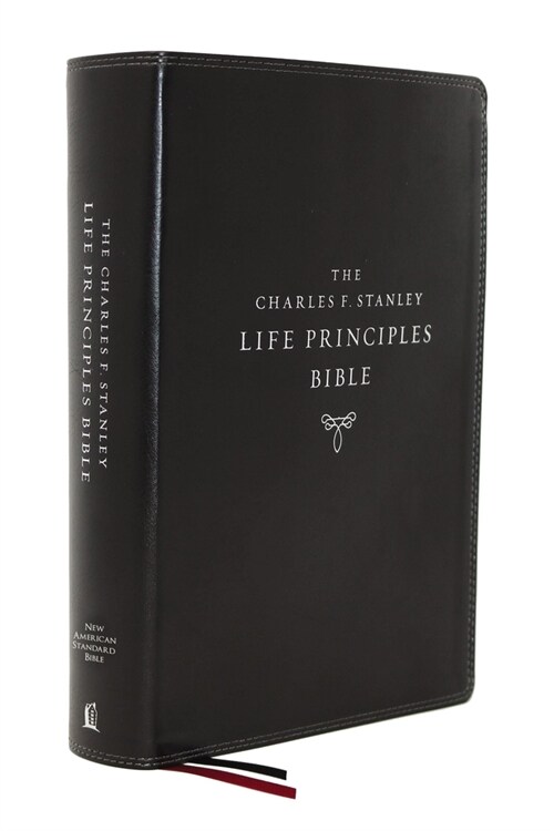 Nasb, Charles F. Stanley Life Principles Bible, 2nd Edition, Leathersoft, Black, Thumb Indexed, Comfort Print: Holy Bible, New American Standard Bible (Imitation Leather, 2)