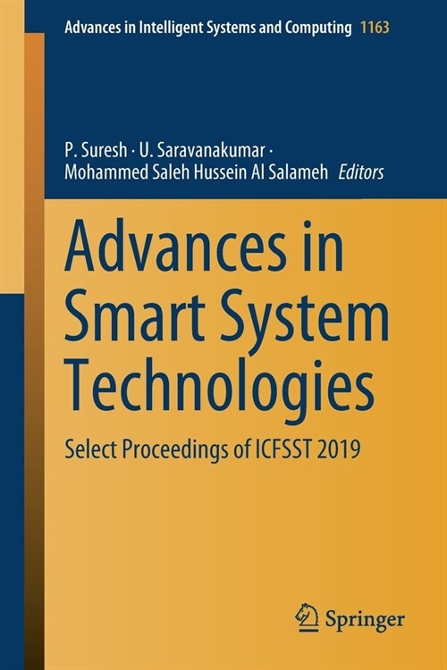 Advances in Smart System Technologies: Select Proceedings of Icfsst 2019 (Paperback, 2021)