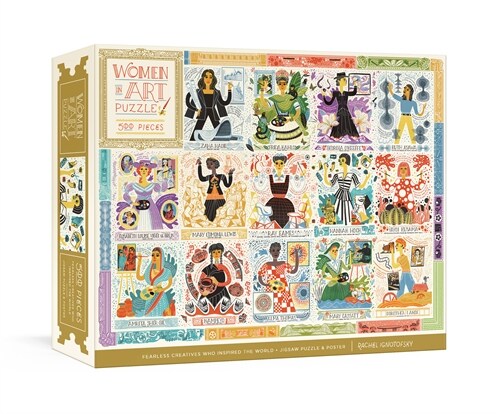 Women in Art Puzzle: Fearless Creatives Who Inspired the World 500-Piece Jigsaw Puzzle and Poster: Jigsaw Puzzles for Adults and Jigsaw Puz (Board Games)