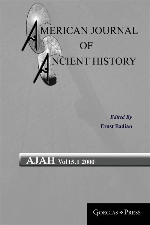 American Journal of Ancient History 15.1 (Paperback)