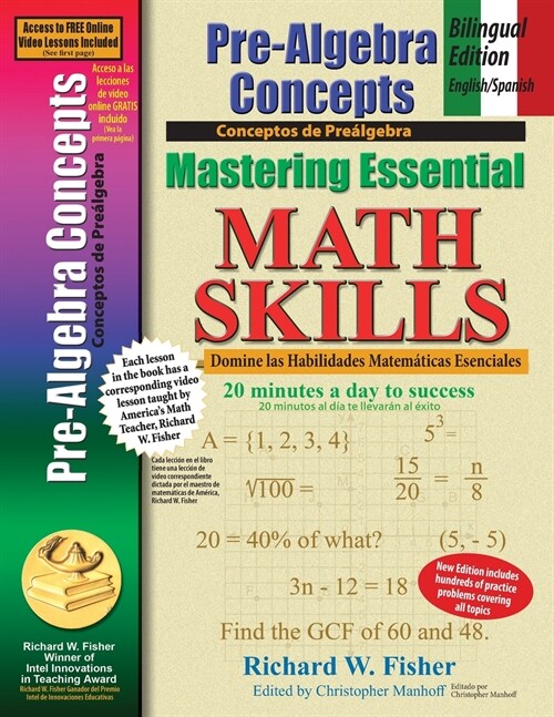 Pre-Algebra Concepts: Bilingual Edition - English/Spanish: Mastering Essential Math Skills (Paperback)