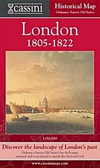 Cassini Historical Map, London 1805-1822 (LON-OSE) : Discover the Landscape of Londons Past (Sheet Map, folded)