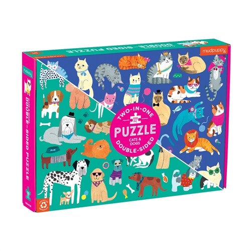Cats & Dogs 100 Piece Double-Sided Puzzle (Other)