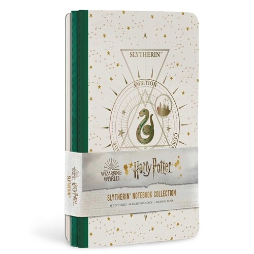 Harry Potter: Slytherin Constellation Sewn Notebook Collection (Set of 3) (Paperback)